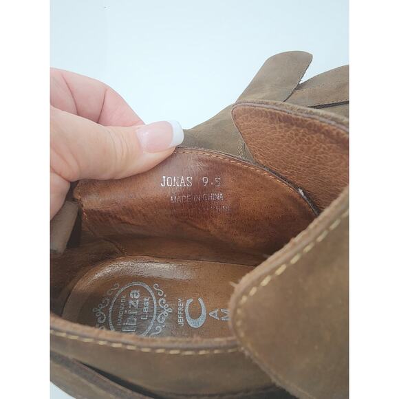 Jeffrey Campbell Ibiza Jonás Leather Brown Booties Size 9.5 Womens - Picture 12 of 14